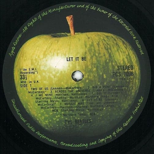 THE BEATLES Let It Be Vinyl Record LP Apple 1970 THE BEATLES Let It Be Vinyl Record LP Apple 1970